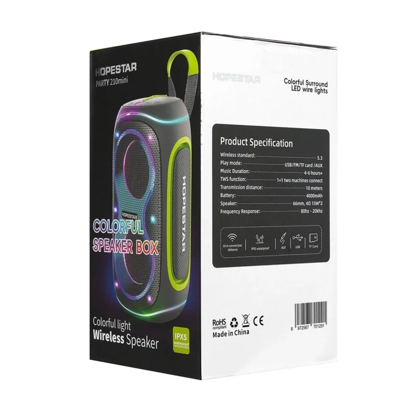 اسپیکر هوپ استار مدل Party 210 mini 7