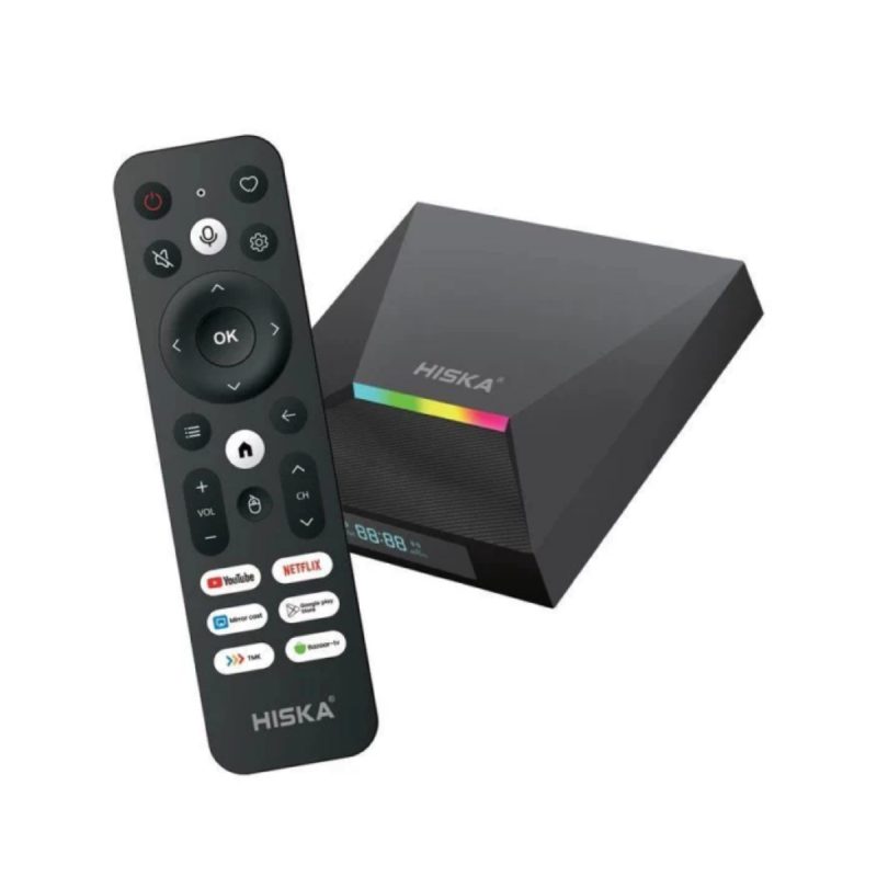 اندروید باکس هیسکا مدل BOX A12 - مشکی, گارانتی اصالت و سلامت فیزیکی