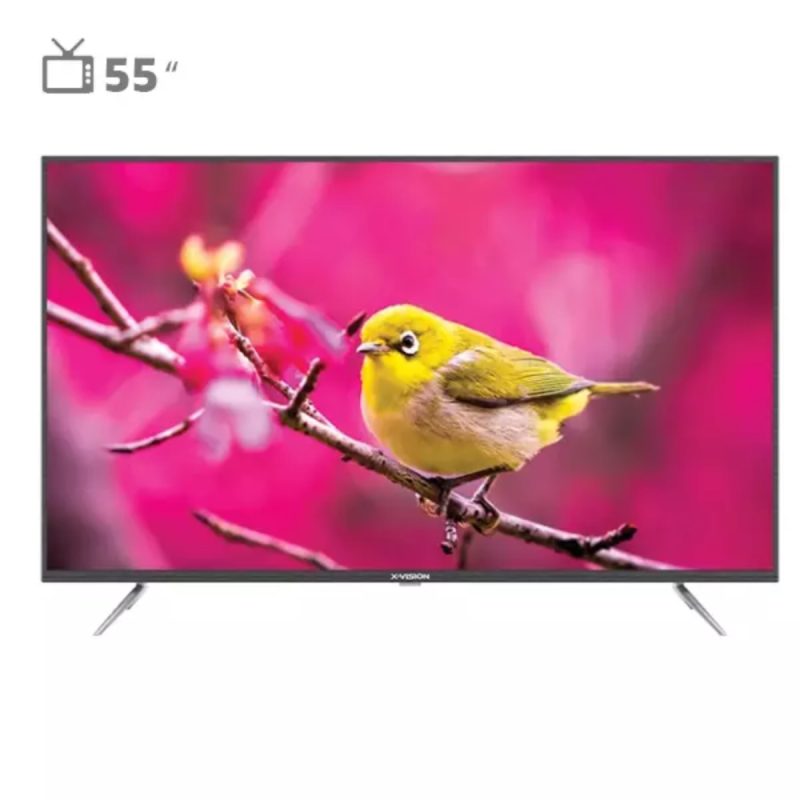 تلویزیون هوشمند ایکس ویژن 55 اینچ مدل 55XTU775 - مشکی, 24 ماه گارانتی مادیران