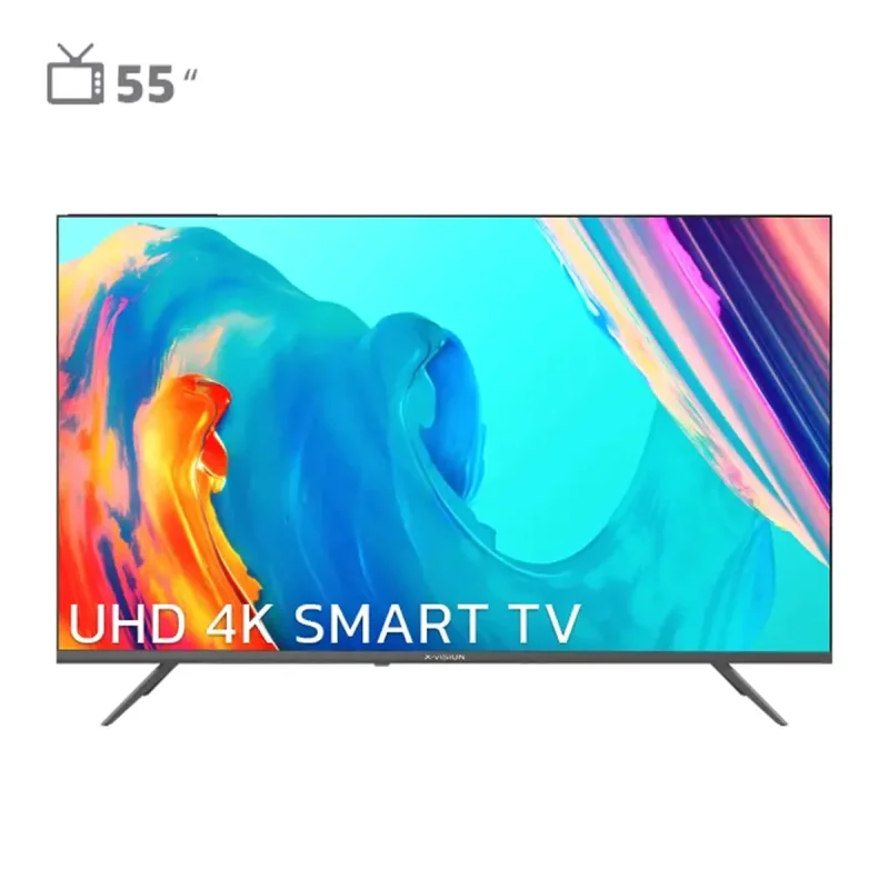 تلویزیون هوشمند ایکس ویژن 55 اینچ مدل 55XYU720 - مشکی, 24 ماه گارانتی مادیران