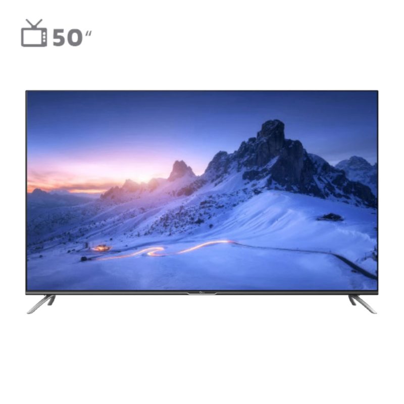 تلویزیون هوشمند جی پلاس 50 اینچ مدل GTV-50MU722S - 24 ماه گارانتی گلدیران, مشکی