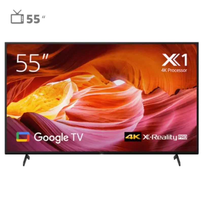 تلویزیون هوشمند سونی 55 اینچ مدل X75K 55 TV - مشکی, 18 ماه گارانتی اصلی