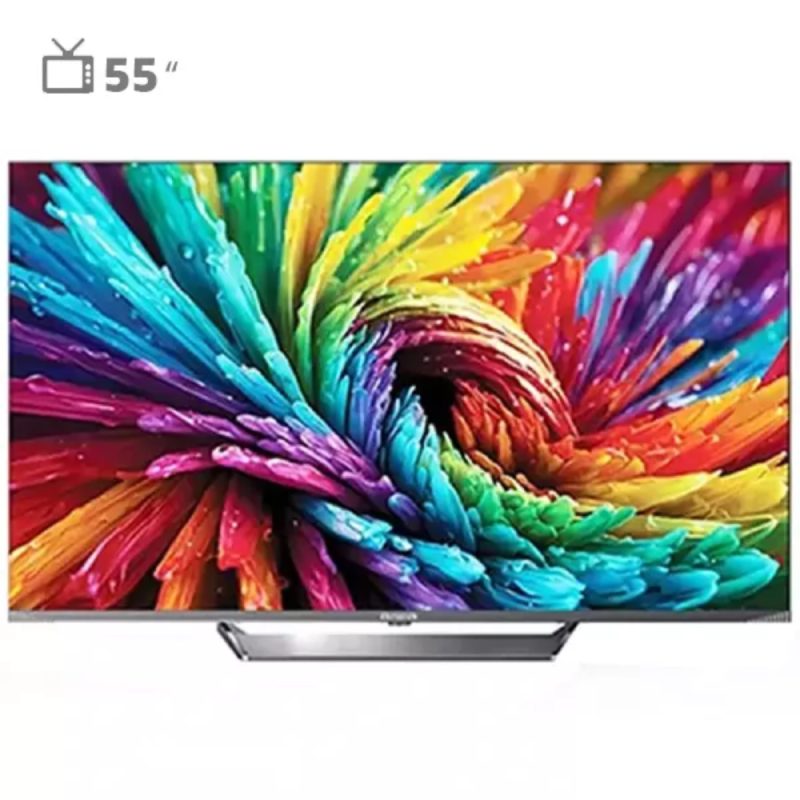 تلویزیون گیمینگ آیوا 55 اینچ مدل ZQ-GC3D55UHD - خاکستری, 18 ماه گارانتی اصلی