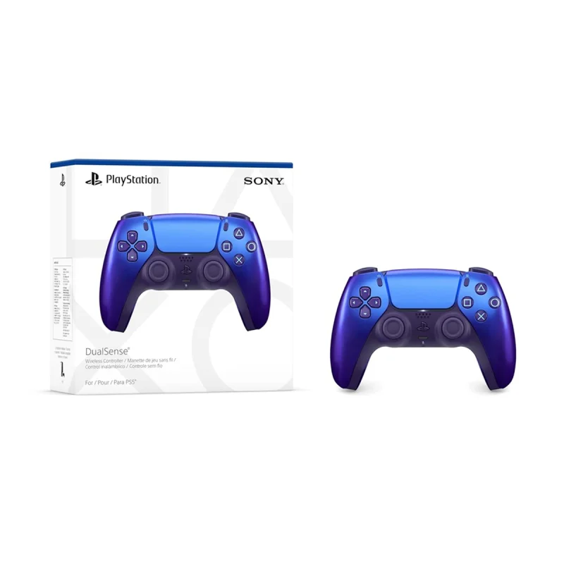دسته بازی PlayStation 5 سونی مدل DualSense آبی کروم Chroma Indigo 5
