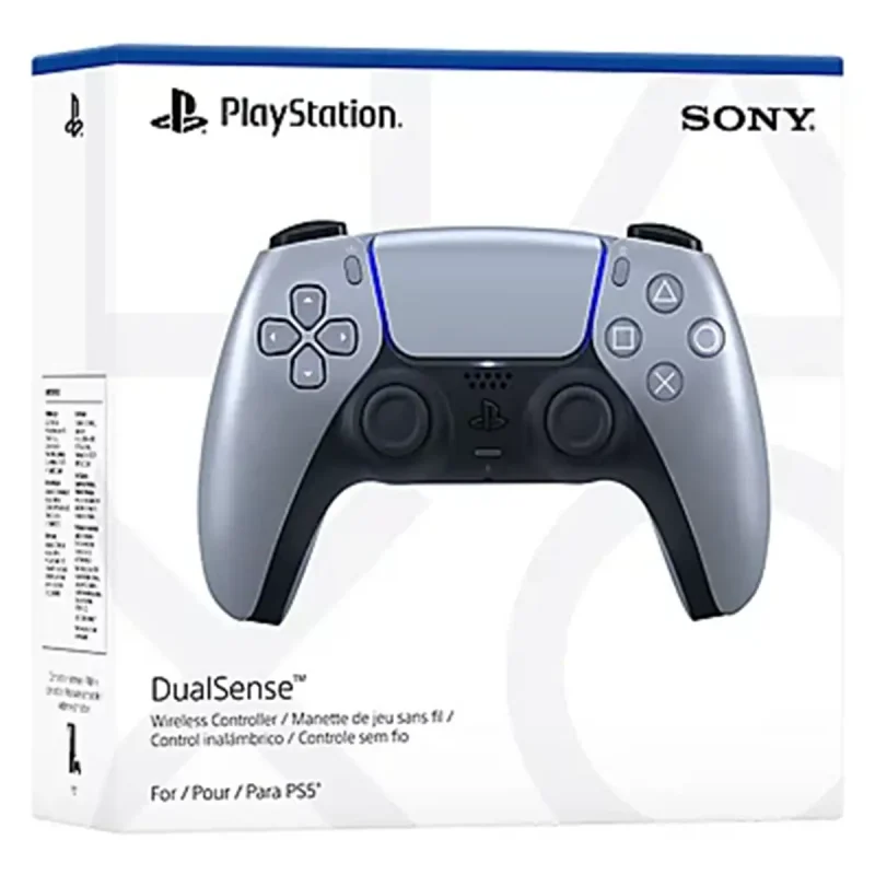 دسته بازی PlayStation 5 سونی مدل DualSense نقره‌ای استرلینگ 5