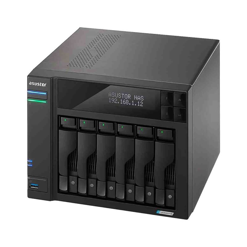ذخیره ساز تحت شبکه ایسوستور مدل LOCKERSTOR 6 Gen2 AS6706T 6 bay Tower 3