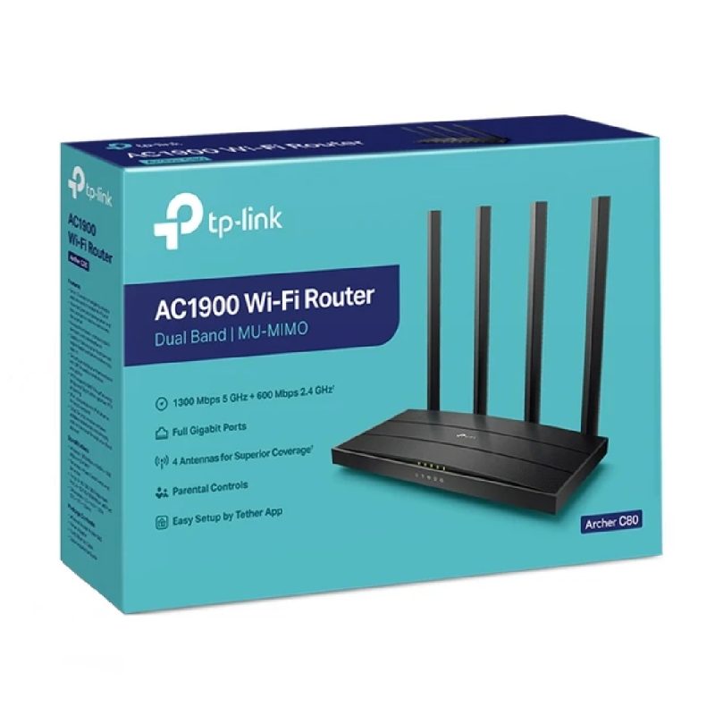 روتر تی پی لینک مدل Archer C80 AC1900 3