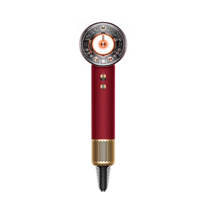 سشوار دایسون 1600 وات مدل Supersonic Nural HD16 Red Velvet Gold - قرمز, گارانتی اصالت و سلامت فیزیکی