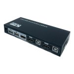 سوئیچ 2 پورت KVM کی نت مدل K-SWKH402 - گارانتی اصلی, مشکی