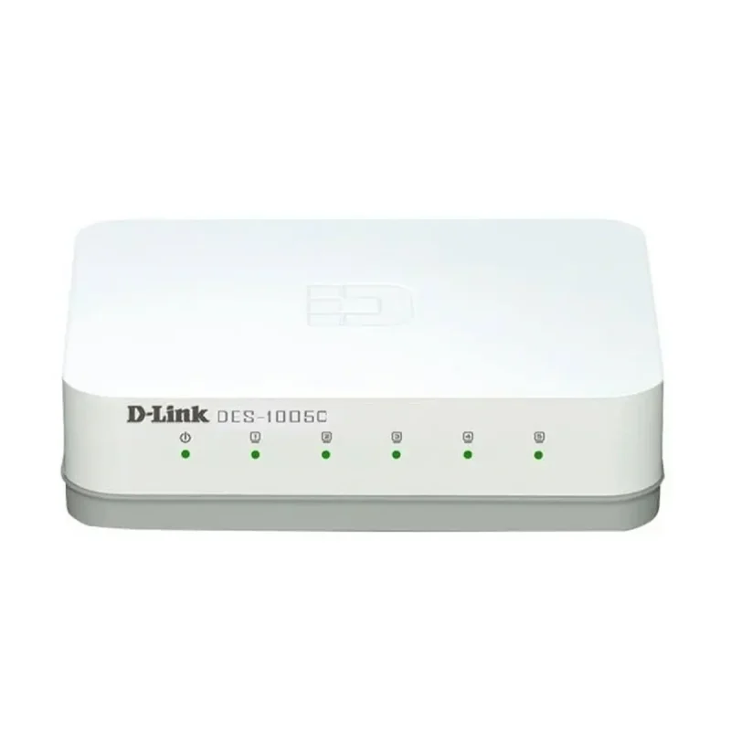 سوییچ 5 پورت دی لینک مدل DES-1005C - سفید, گارانتی اصلی