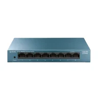 سوییچ 8 پورت تی پی لینک مدل LS-108G - سرمه ای, گارانتی اصلی