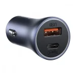 شارژر فندکی 40 وات باسئوس مدل Golden Contactor Pro + کابل تبدیل USB به USB-C اوی مدل CL-113T 3