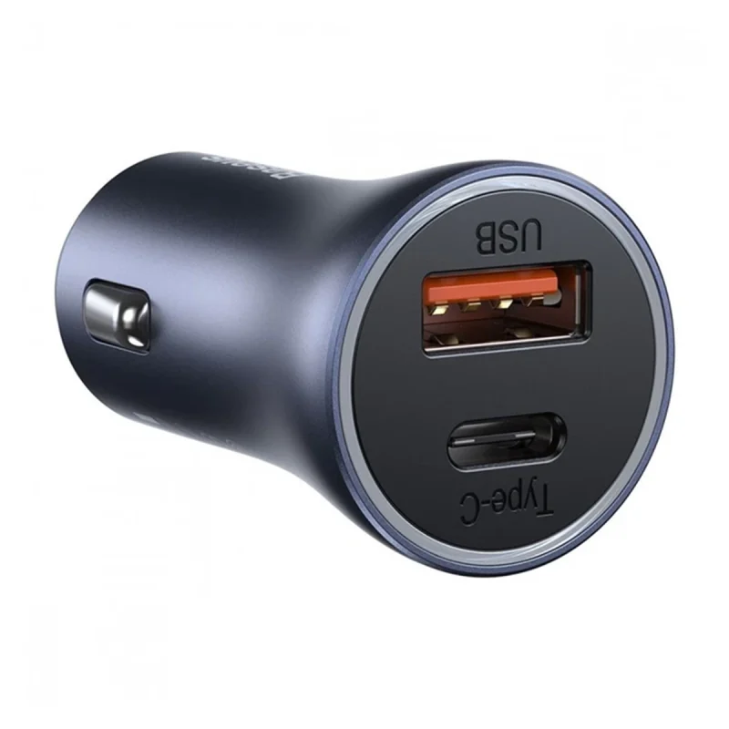 شارژر فندکی 40 وات باسئوس مدل Golden Contactor Pro + کابل تبدیل USB به USB-C اوی مدل CL-113T 3