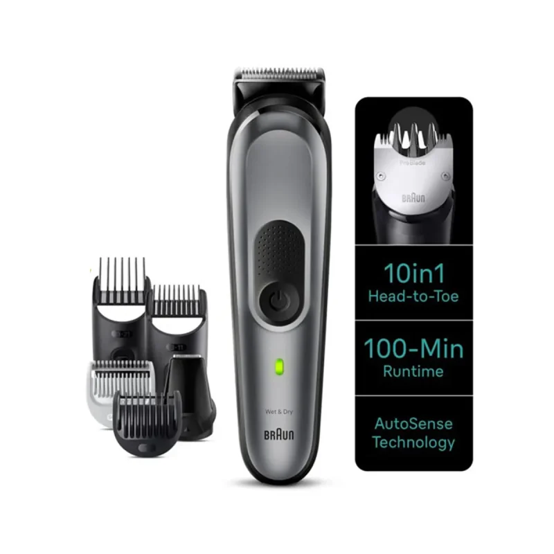 ماشین اصلاح براون مدل MGK7420 - نقره ای, گارانتی اصالت و سلامت فیزیکی ماشین اصلاح براون مدل MGK7420 - نقره ای, گارانتی اصالت و سلامت فیزیکی