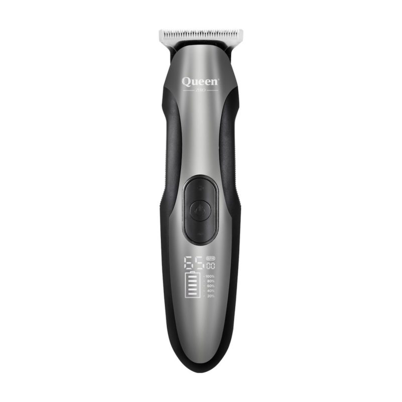 ماشین اصلاح زیرو کات کویین مدل HC008d - مشکی نقره ای, 24 ماه گارانتی نگان سرویس