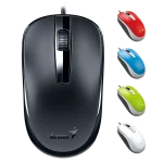 ماوس باسیم جنیوس مدل DX-120 - آبی, ۱۸ ماه گارانتی شرکتی
