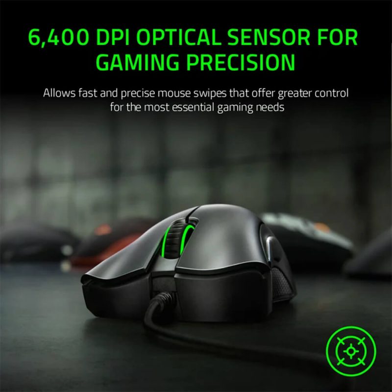 ماوس باسیم ریزر گیمینگ مدل DeathAdder Essential 6