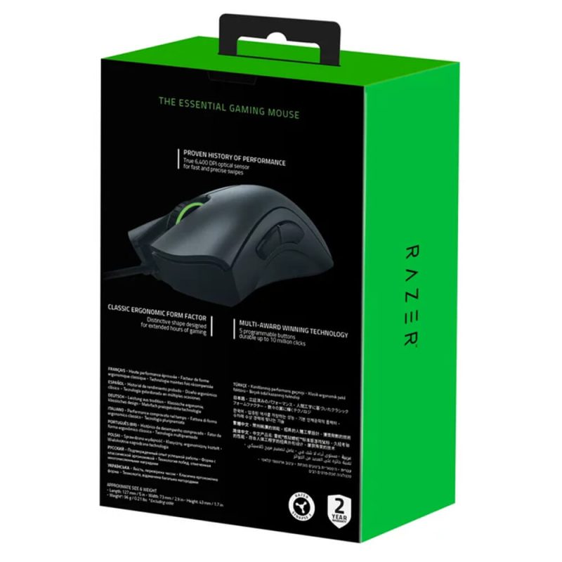 ماوس باسیم ریزر گیمینگ مدل DeathAdder Essential 9