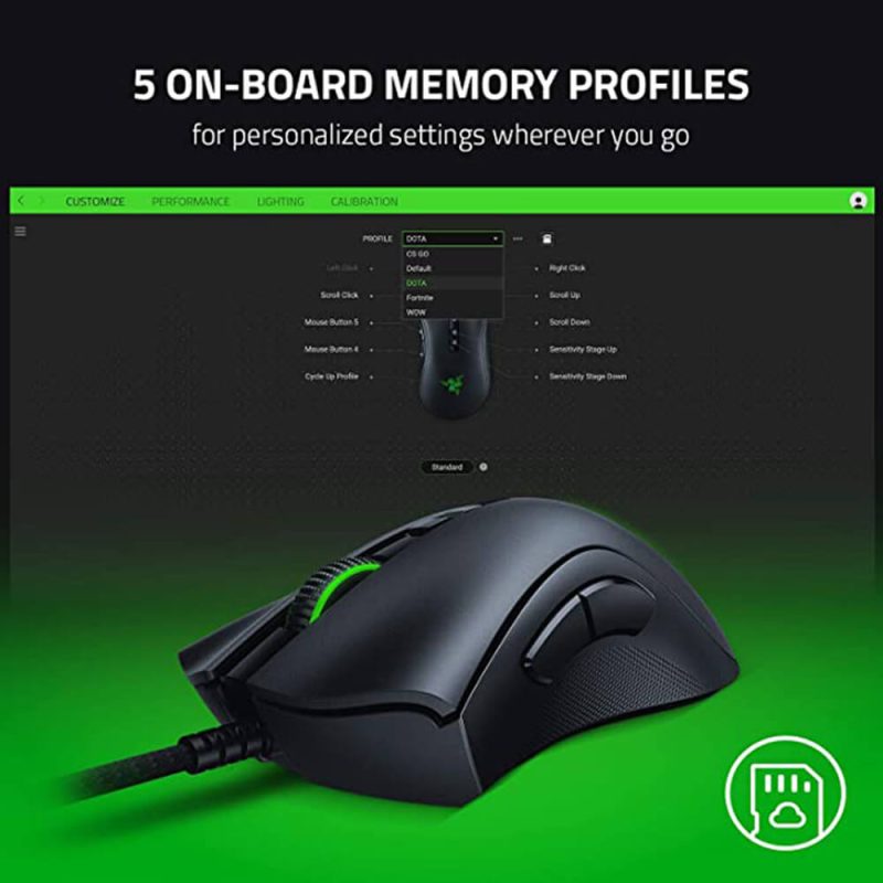 ماوس باسیم ریزر گیمینگ مدل DeathAdder V2 6