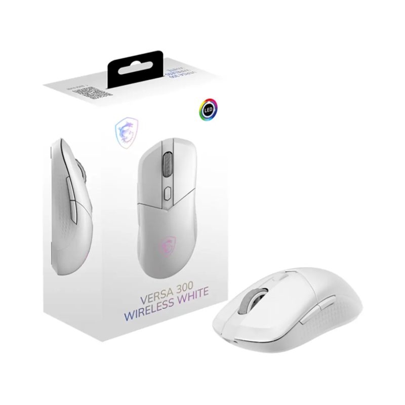 ماوس بی سیم گیمینگ ام اس آی مدل VERSA 300 White 5