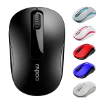 ماوس بی‌سیم رپو مدل M10 Plus - آبی مشکی, ۱۸ ماه گارانتی شرکتی