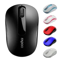 ماوس بی‌سیم رپو مدل M10 Plus - آبی مشکی, ۱۸ ماه گارانتی شرکتی