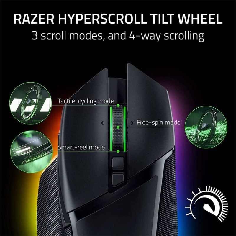 ماوس بی‌سیم ریزر گیمینگ مدل Basilisk V3 Pro 9