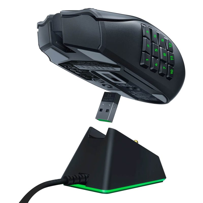 ماوس بی‌سیم ریزر گیمینگ مدل Naga Pro 8