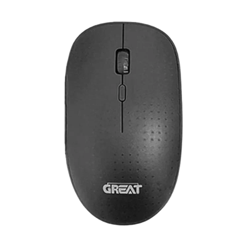 ماوس بی‌سیم گریت مدل GR-870 - مشکی, گارانتی اصالت و سلامت فیزیکی