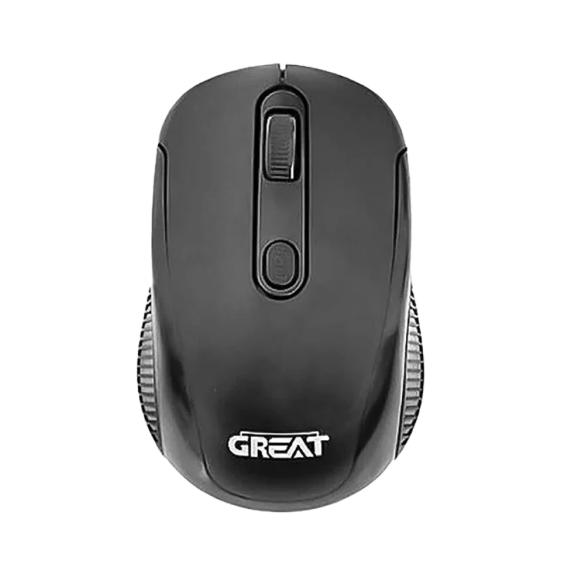 ماوس بی‌سیم گریت مدل GR-880 - مشکی, گارانتی اصالت و سلامت فیزیکی