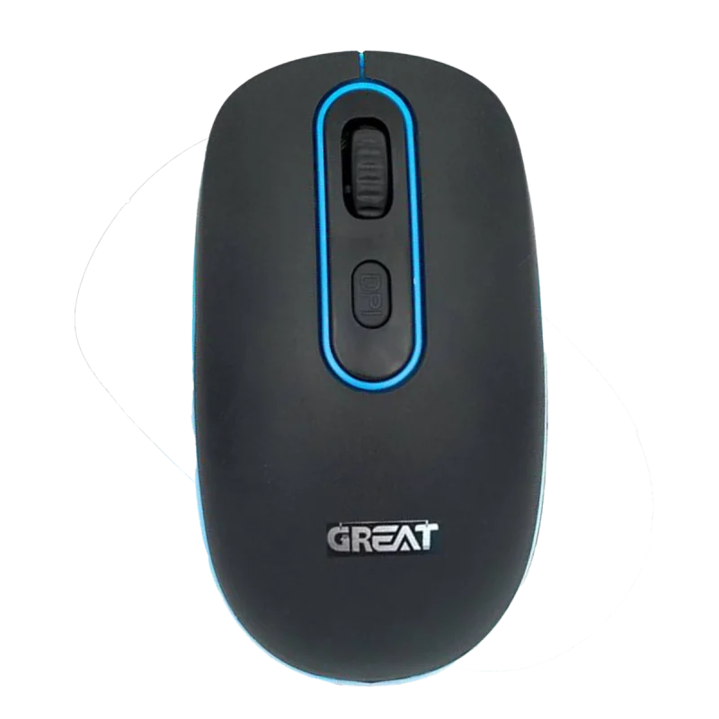 ماوس بی‌سیم گریت مدل GR-890 - مشکی, گارانتی اصالت و سلامت فیزیکی