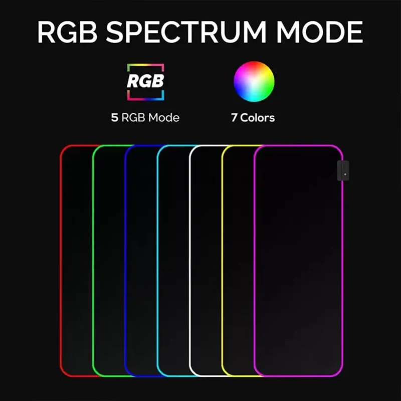 ماوس پد گیمینگ ریزر سایز 30×70 مدل RGB 4