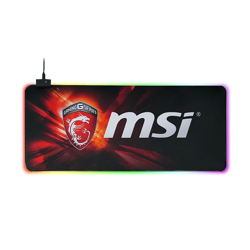 ماوس پد گیمینگ ام اس آی مدل RGB سایز 30×60 - گارانتی اصالت و سلامت فیزیکی