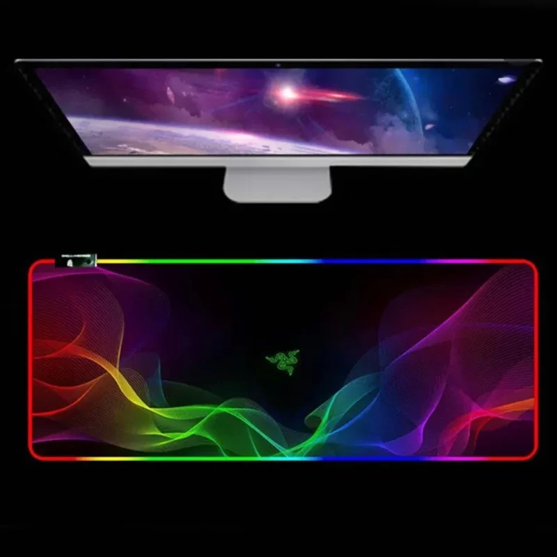 ماوس پد گیمینگ ریزر سایز 30×70 مدل RGB 2