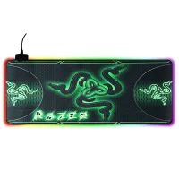 ماوس پد گیمینگ ریزر سایز 30×70 مدل RGB طرح سبز - گارانتی اصالت و سلامت فیزیکی