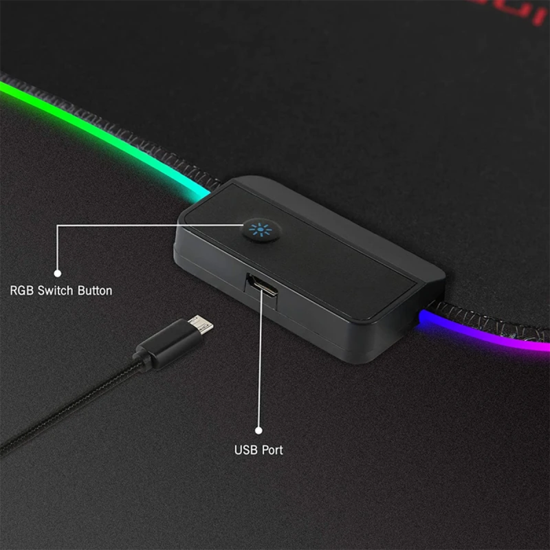 ماوس پد گیمینگ ریزر سایز 30×70 مدل RGB 3