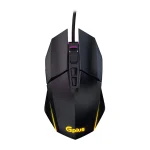 ماوس گیمینگ با سیم جی‌پلاس مدل GMK-M440W - مشکی, 24 ماه گارانتی گلدیران