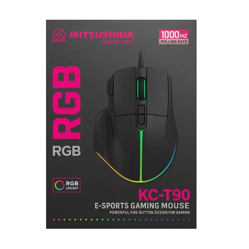 ماوس گیمینگ با سیم میتسوشیدا مدل KC-T90 4