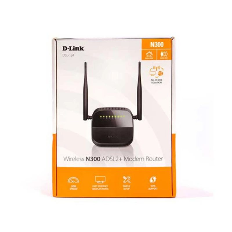 مودم ADSL2 Plus بی سیم دی لینک مدل DSL-124 New 4