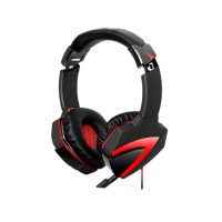 هدست باسیم گیمینگ ای فورتک مدل G500 - مشکی قرمز, 18 ماه گارانتی نوترونیک