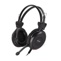 هدست باسیم گیمینگ ای فورتک مدل HS-30 - مشکی, 18 ماه گارانتی نوترونیک