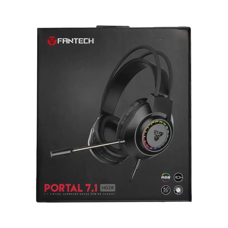 هدست باسیم گیمینگ فنتک مدل PORTAL 7.1 HG28 3