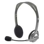 هدفون باسیم لاجیتک مدل H110 - خاکستری, گارانتی شرکتی