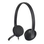 هدفون باسیم لاجیتک مدل H340 - مشکی, گارانتی شرکتی
