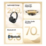 هدفون بلوتوثی باسئوس مدل Bowie D05 12