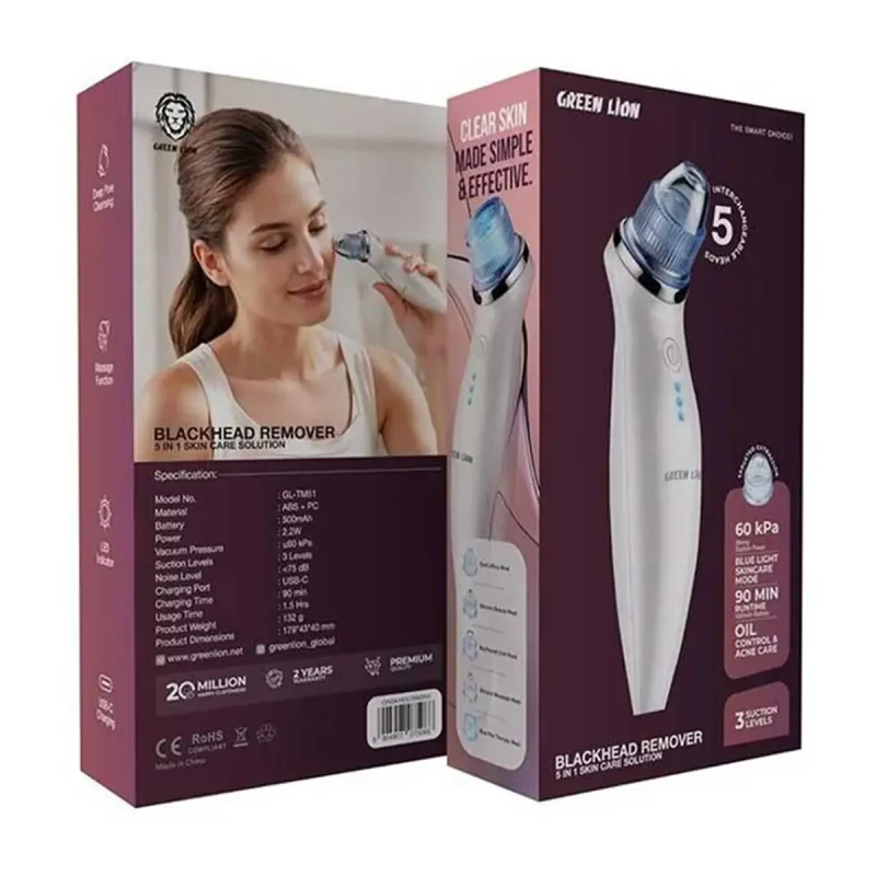 پاک کننده جوش سرسیاه گرین لاین مدل SKIN CARE SOLUTION 5in1 GNBKHD51RM 4