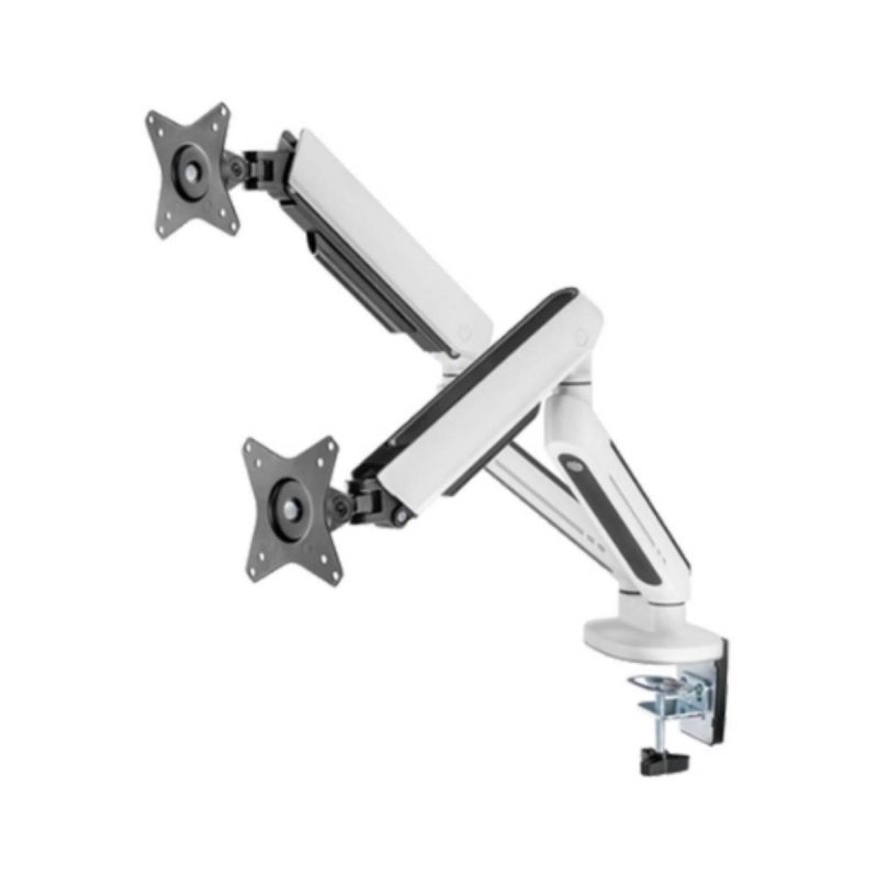 پایه نگهدارنده مانیتور توئیستد مایندز مدل Dual Premium RGB - سفید, گارانتی اصالت و سلامت فیزیکی