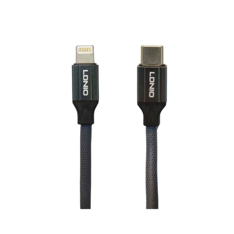 کابل تبدیل USB-C به Lightning الدینیو مدل LC441i - مشکی, گارانتی اصالت و سلامت فیزیکی