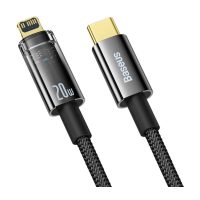 کابل تبدیل USB-C به Lightning باسئوس مدل Explorer Series - مشکی, گارانتی آونگ
