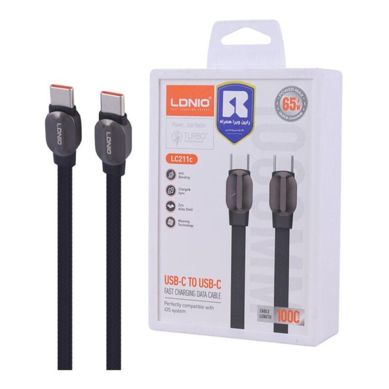 کابل تبدیل USB-C به USB-C الدینیو مدل LC211c 2